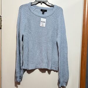 Forever 21 Light Blue Crew Neck Sweater